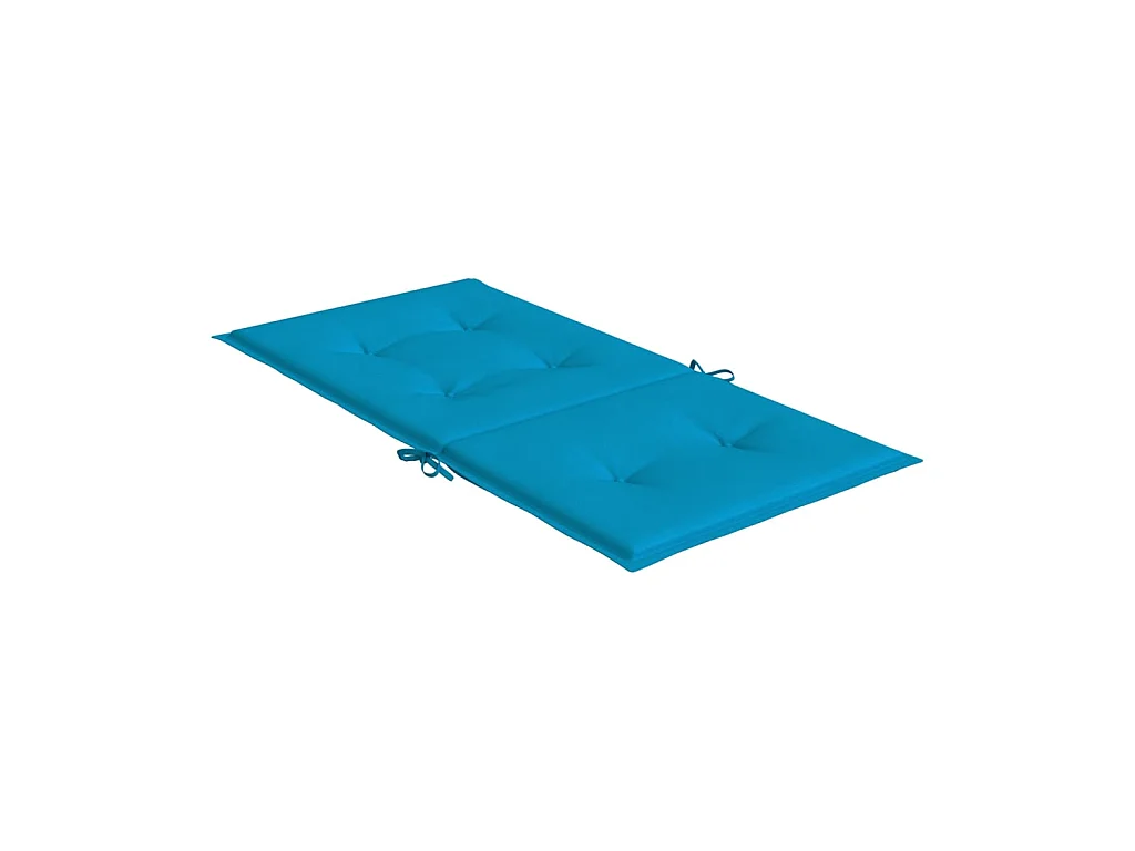 Tuinstoelkussens lage rug 2 st 100x50x3 cm oxford stof blauw NL516701