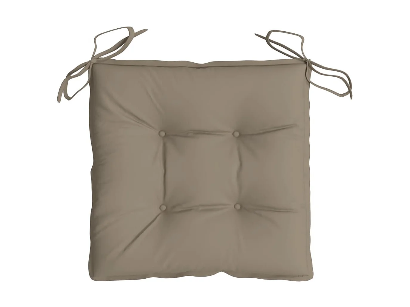 Coussins de chaise 4 pcs taupe 40x40x7 cm tissu oxford OFR23884