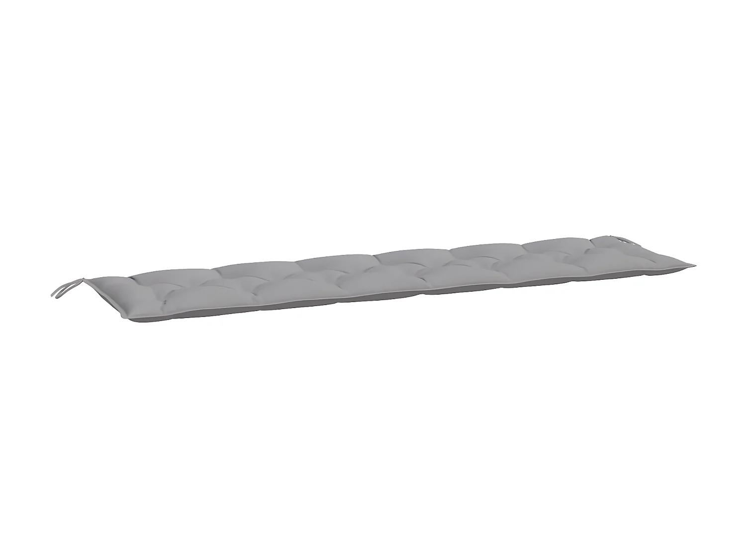 Coussins de banc de jardin 2 pcs gris 200x50x7 cm tissu Oxford OFR98382