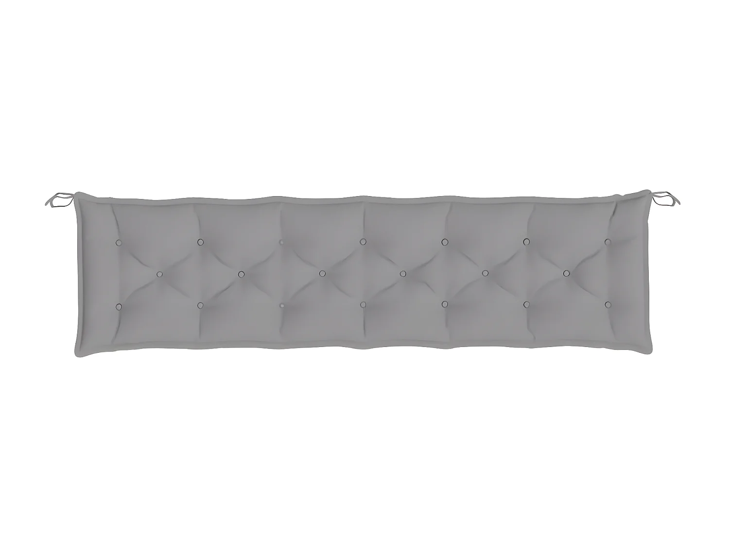 Coussins de banc de jardin 2 pcs gris 200x50x7 cm tissu Oxford OFR98382