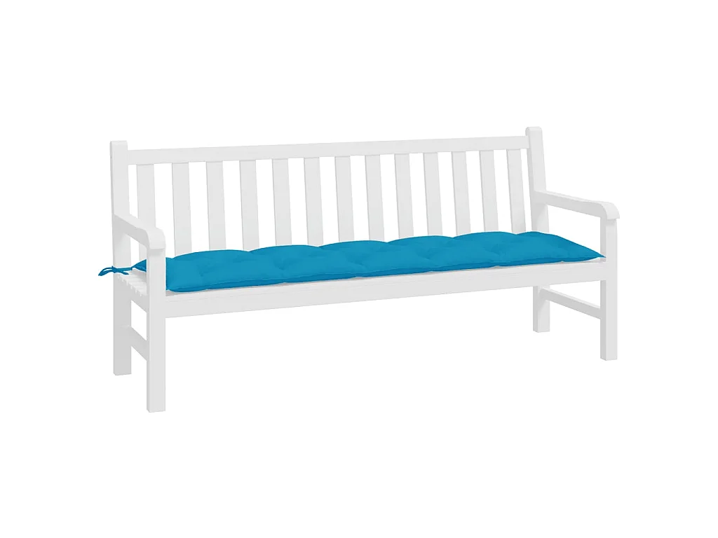 Coussin de banc de jardin bleu clair 180x50x7 cm tissu oxford OFR34805