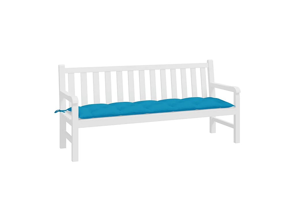 Coussin de banc de jardin bleu clair 180x50x7 cm tissu oxford OFR34805