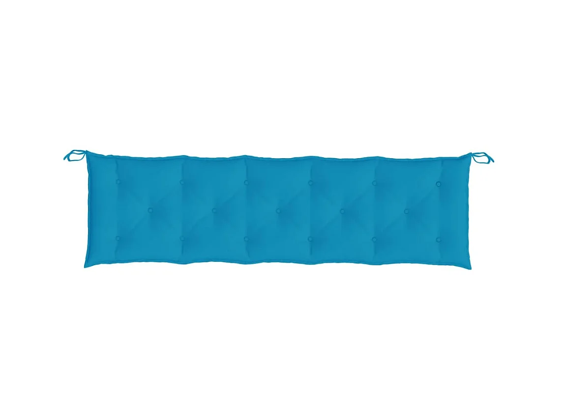 Coussin de banc de jardin bleu clair 180x50x7 cm tissu oxford OFR34805