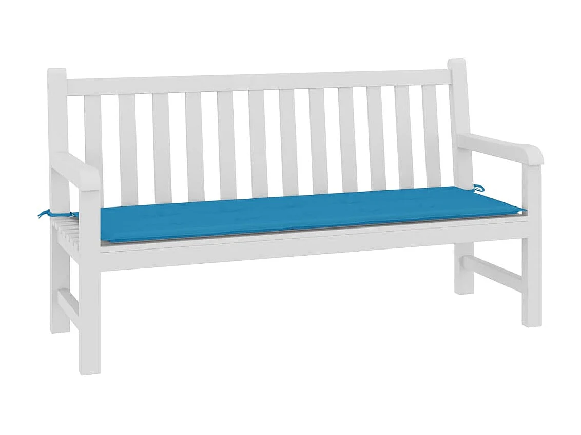 Cojín de banco de jardín tela Oxford azul 150x50x3 cm ES694491