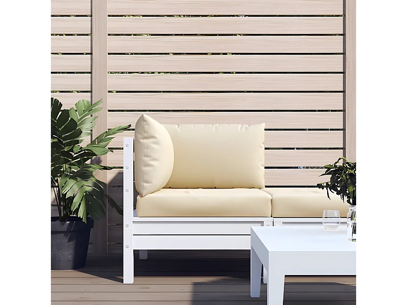 Coussins de palette 3 pcs beige tissu oxford OFR87879