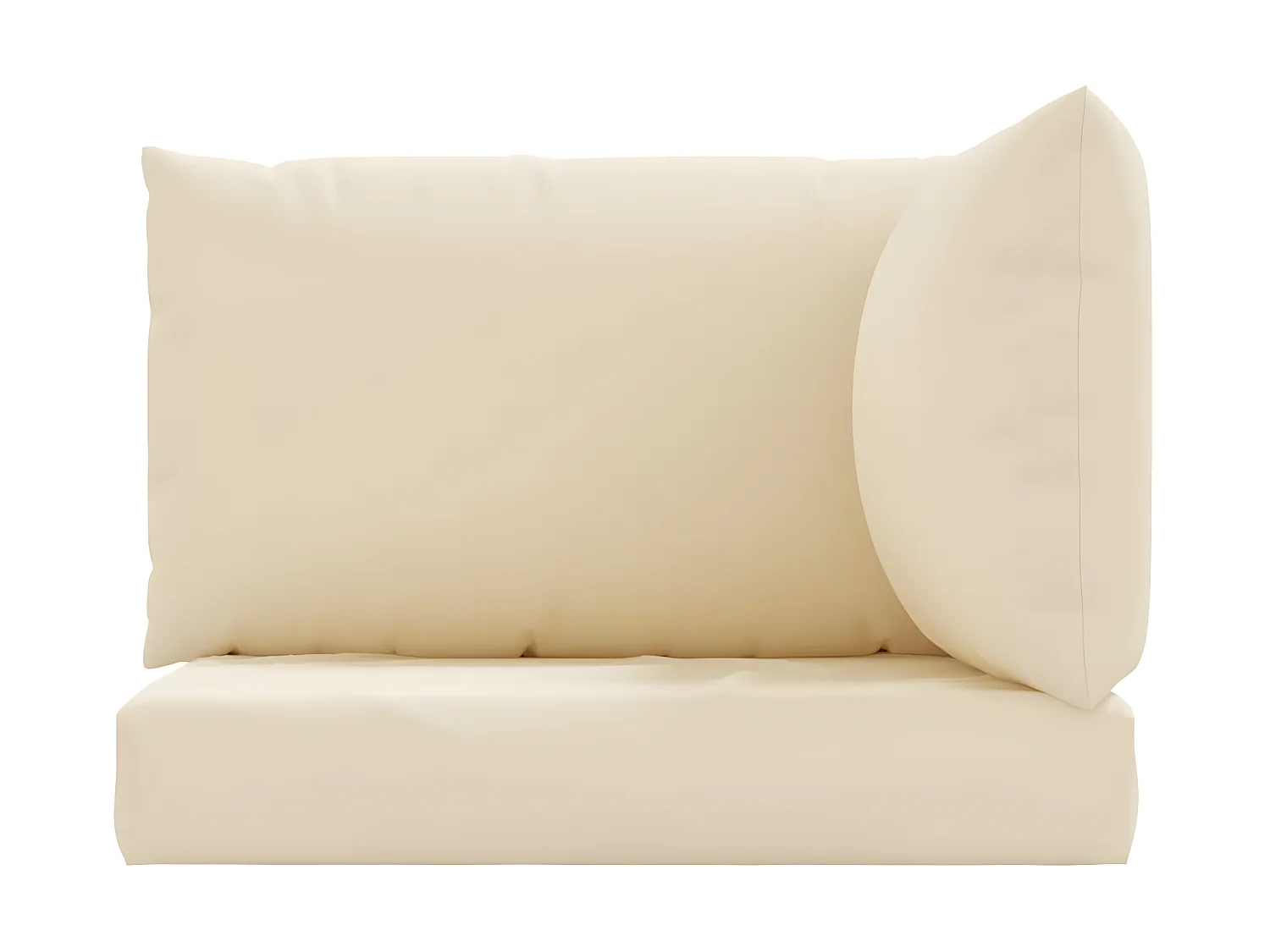 Coussins de palette 3 pcs beige tissu oxford OFR87879