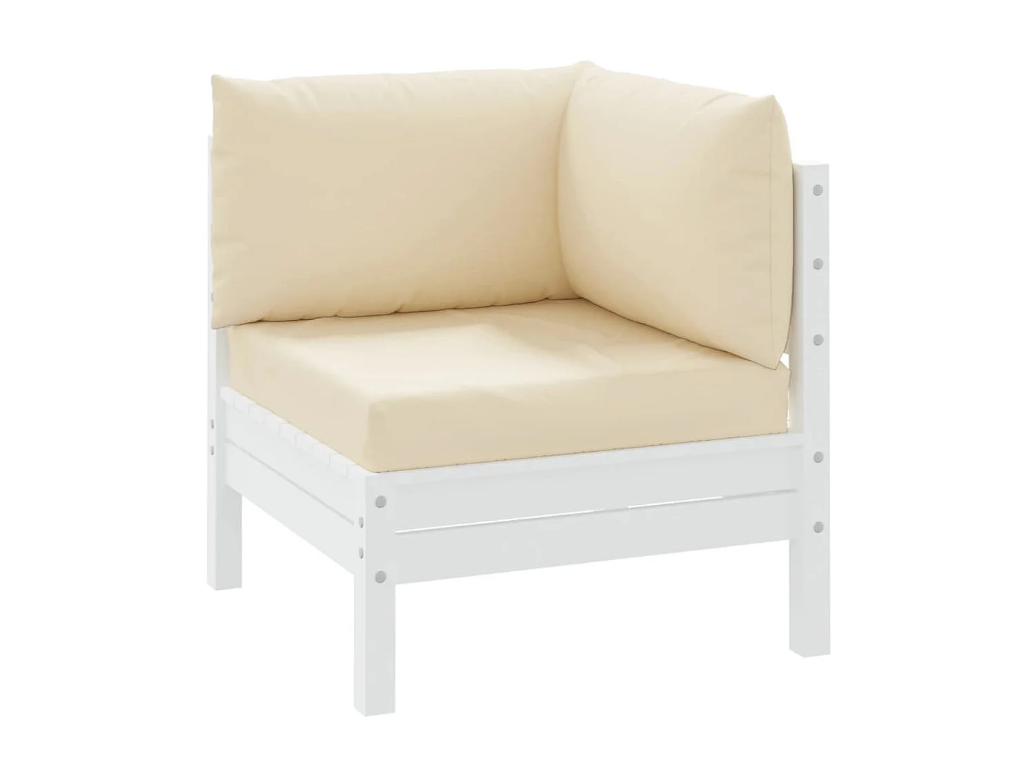 Cojines para palets 3 unidades tela Oxford beige ES965294