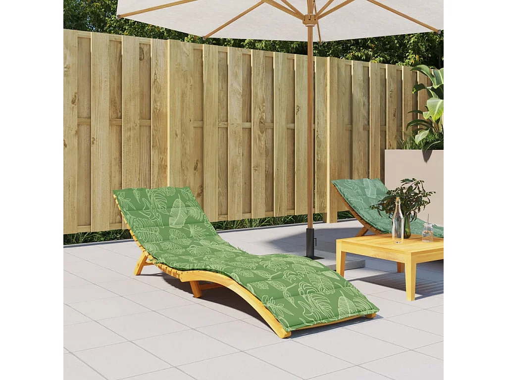 Coussin de chaise longue à motif de feuilles tissu oxford OFR70049