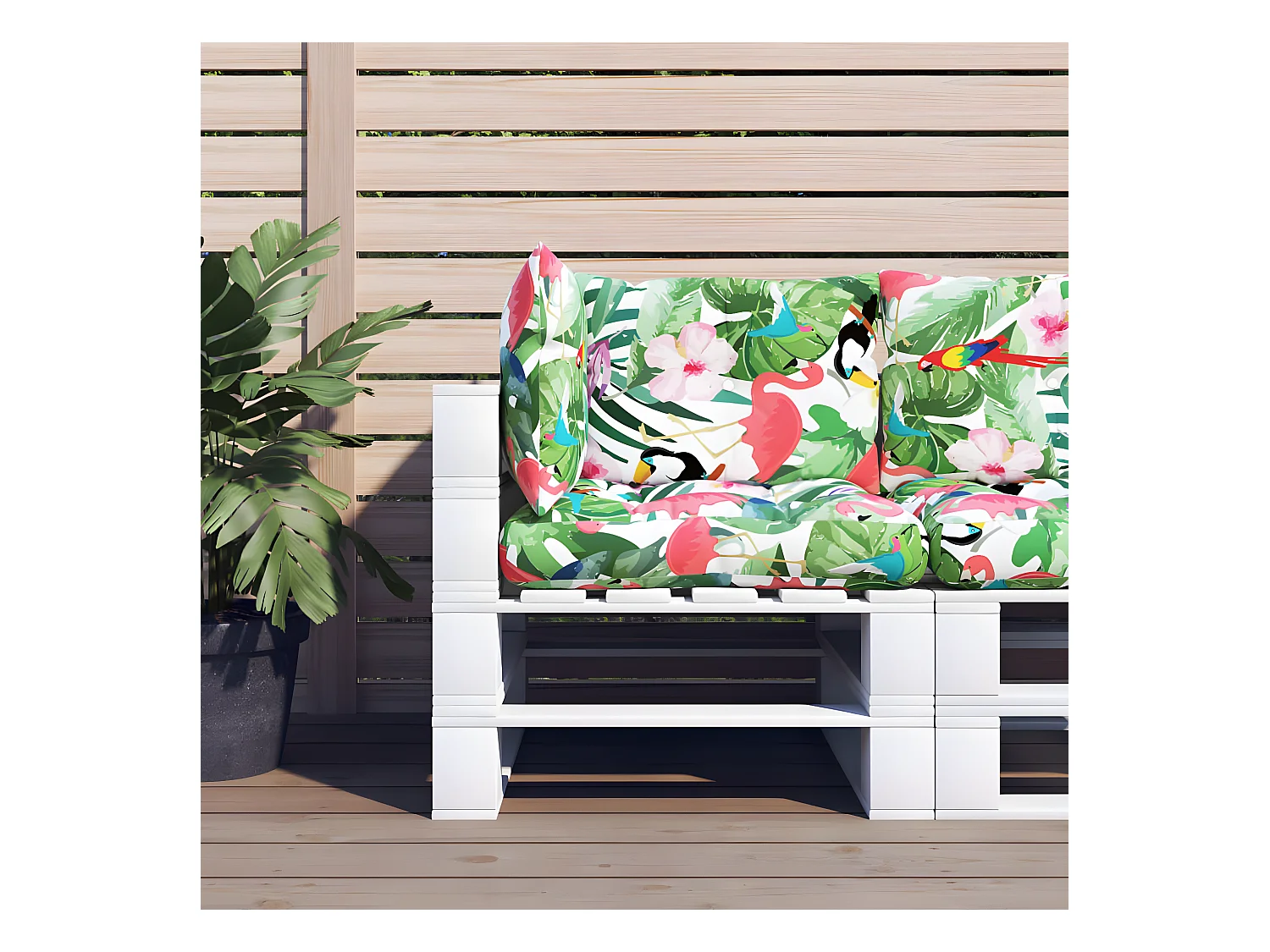 Coussins de palette 3 pcs multicolore tissu Oxford OFR51380
