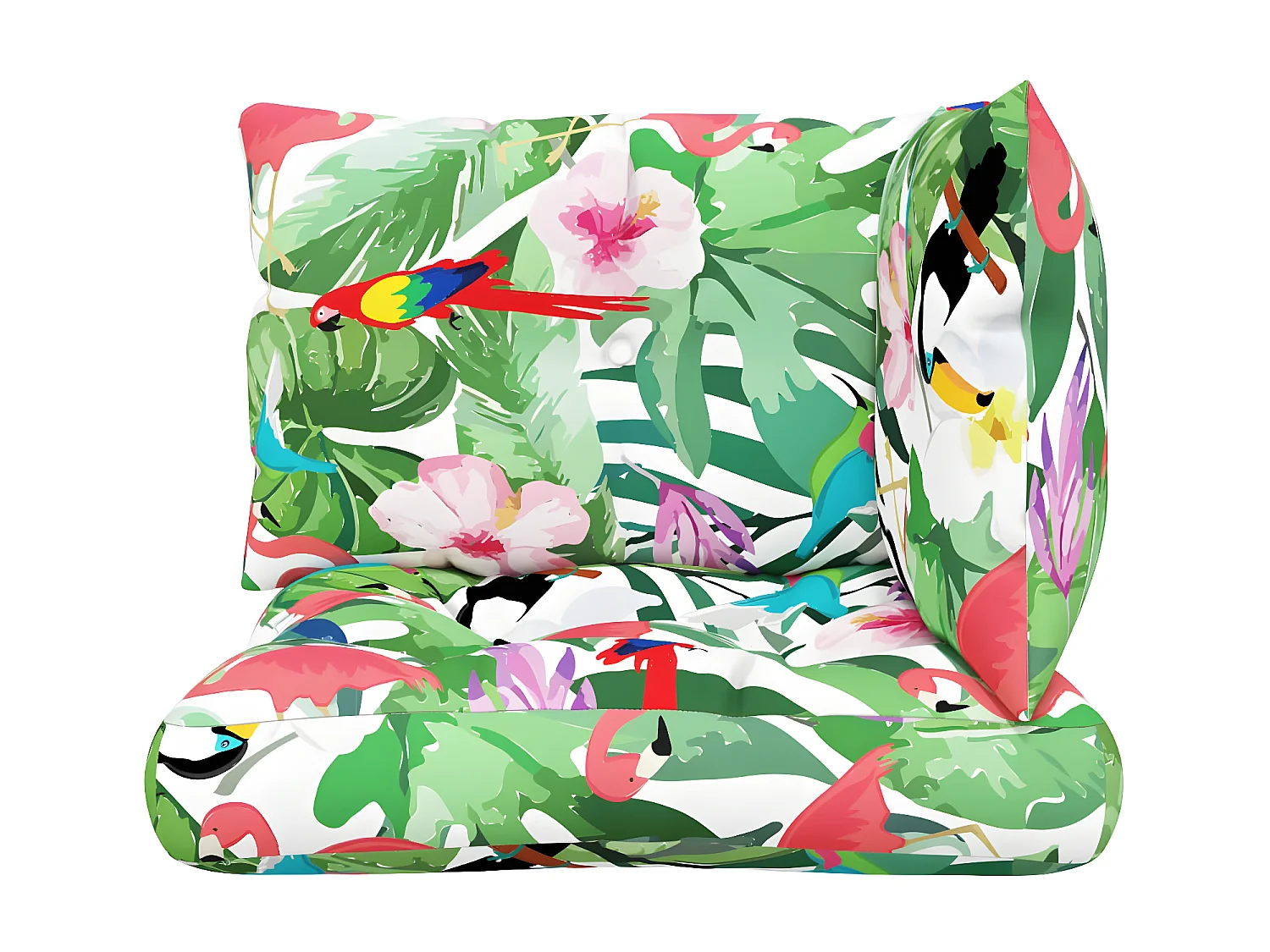 Coussins de palette 3 pcs multicolore tissu Oxford OFR51380