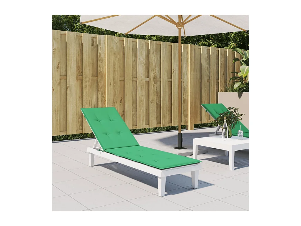 Coussin de chaise de terrasse vert (75+105)x50x3 cm OFR17150