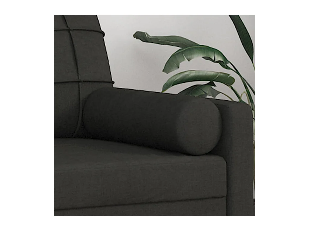 Sierkussens 2 st 15x50 cm stof zwart NL705027