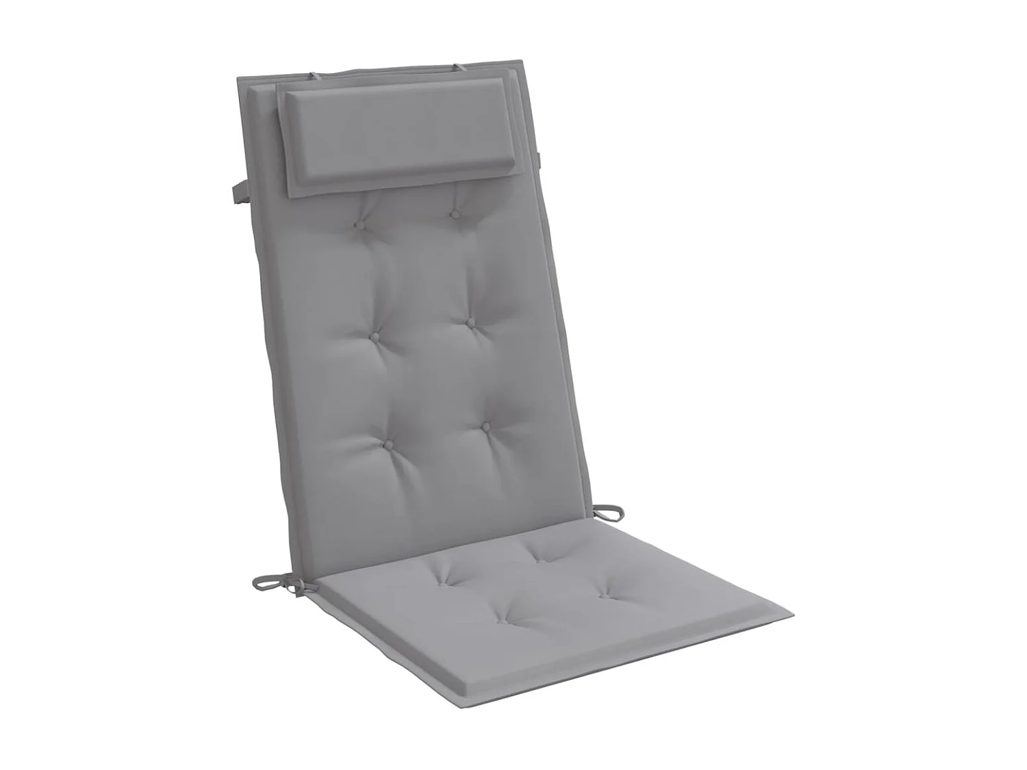 Coussins de chaise à dossier haut Lot de 6 gris tissu oxford OFR58938