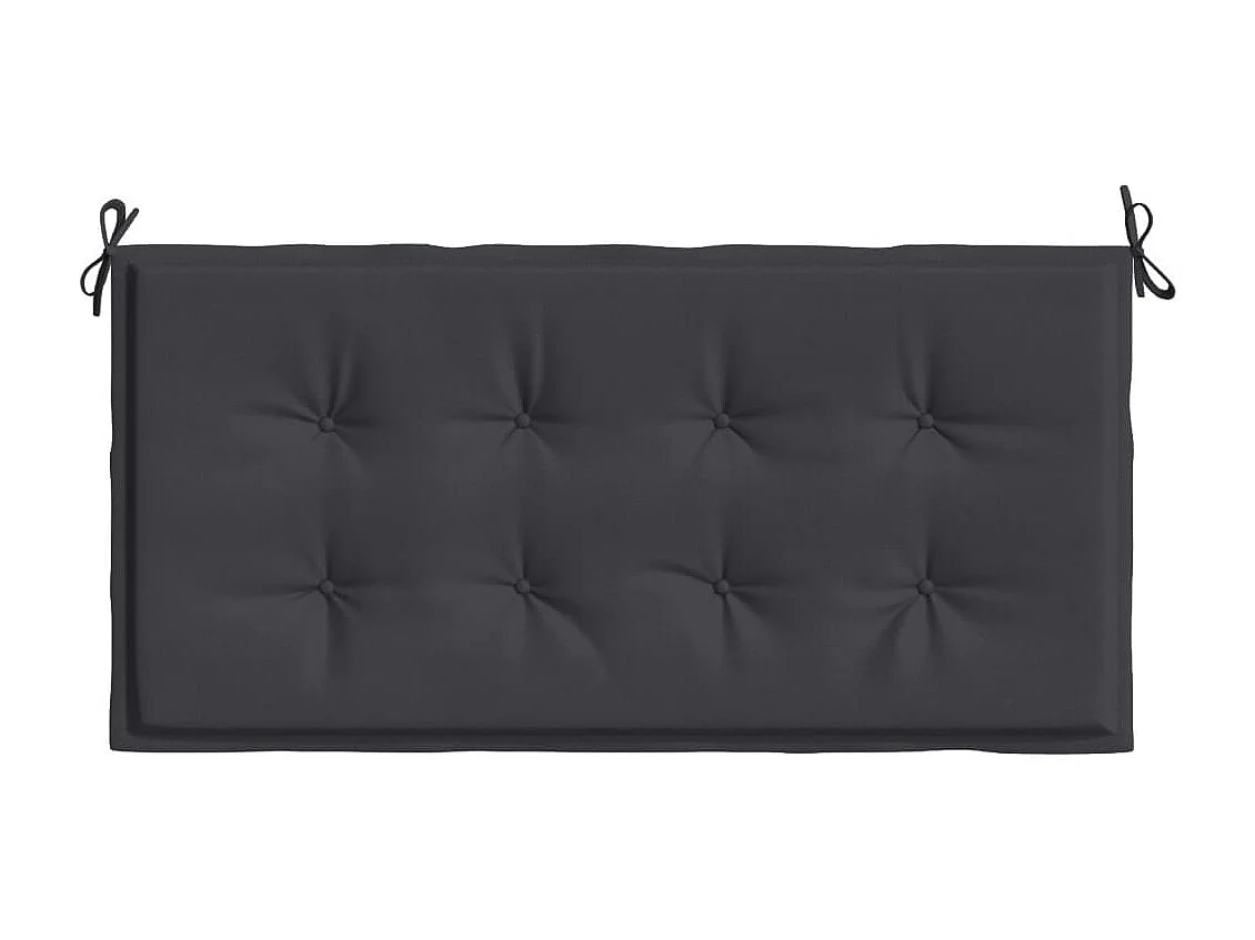 Coussin de banc de jardin noir 120x50x3 cm tissu oxford OFR49182