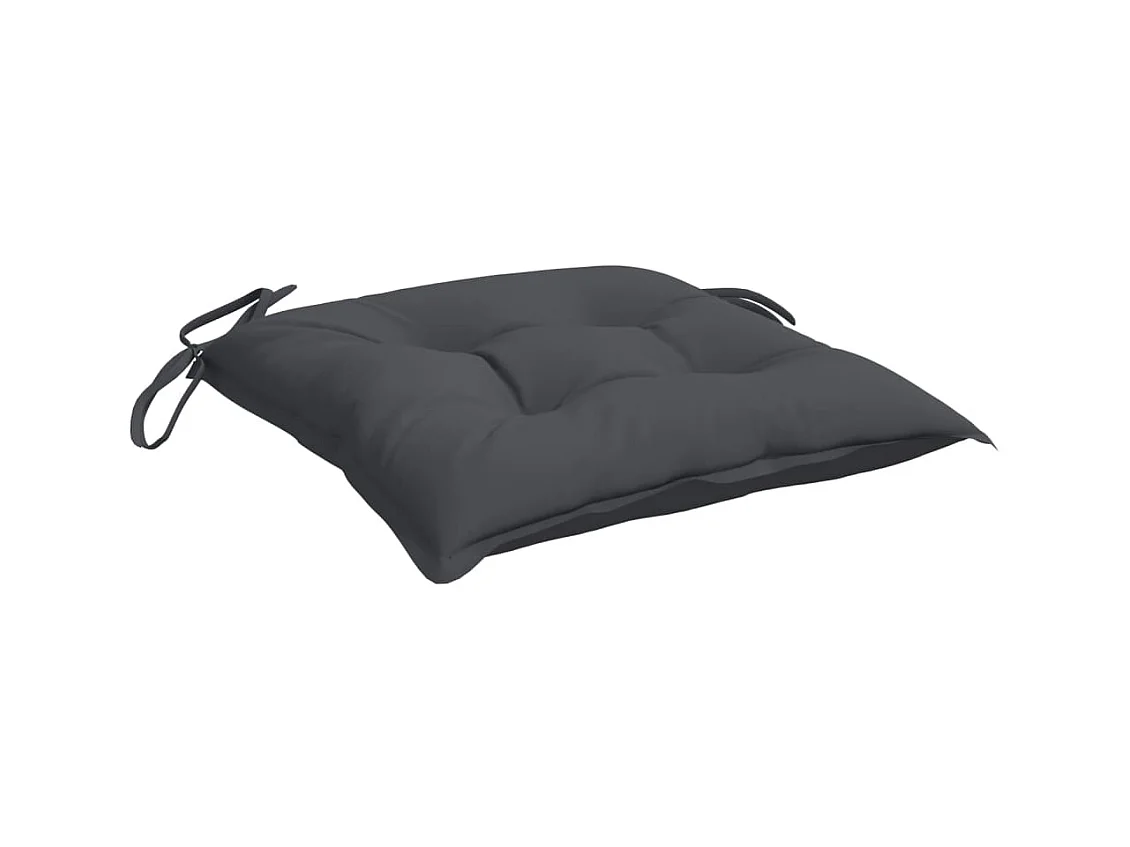 Coussins de chaise 4 pcs anthracite 40x40x7 cm tissu oxford OFR21501