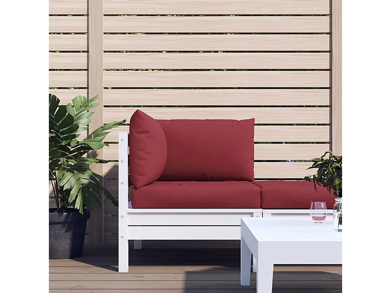 Coussins de palette 3 pcs rouge bordeaux tissu oxford OFR95569