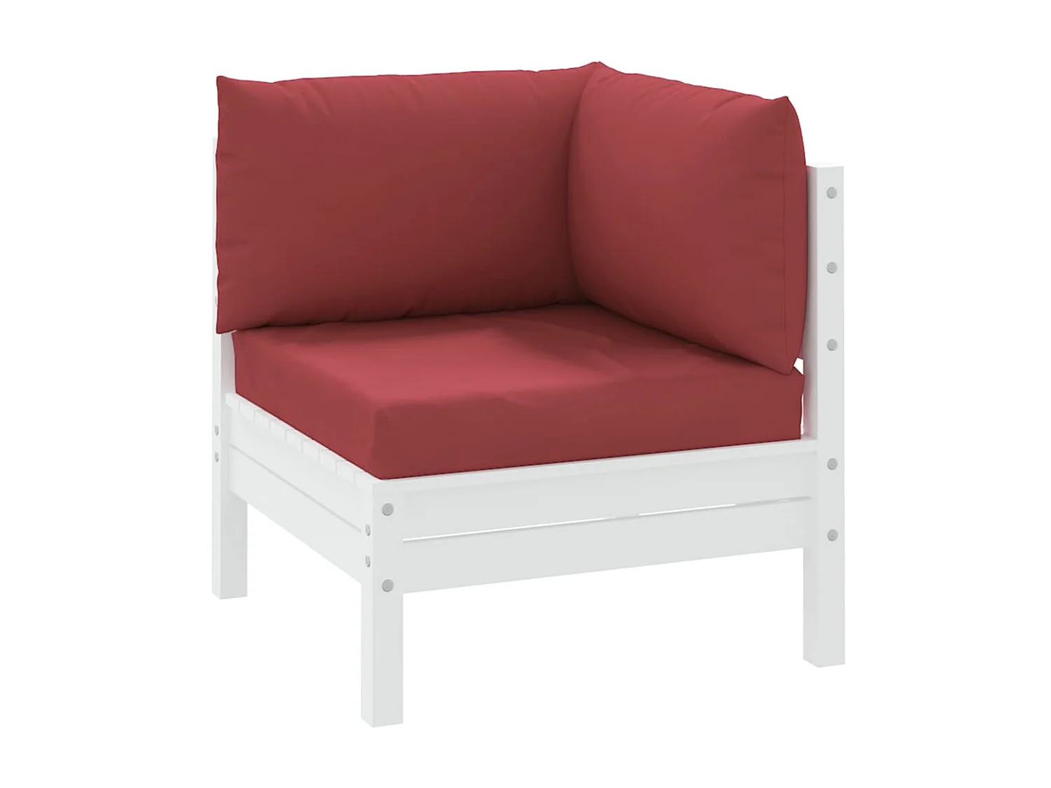 Coussins de palette 3 pcs rouge bordeaux tissu oxford OFR95569