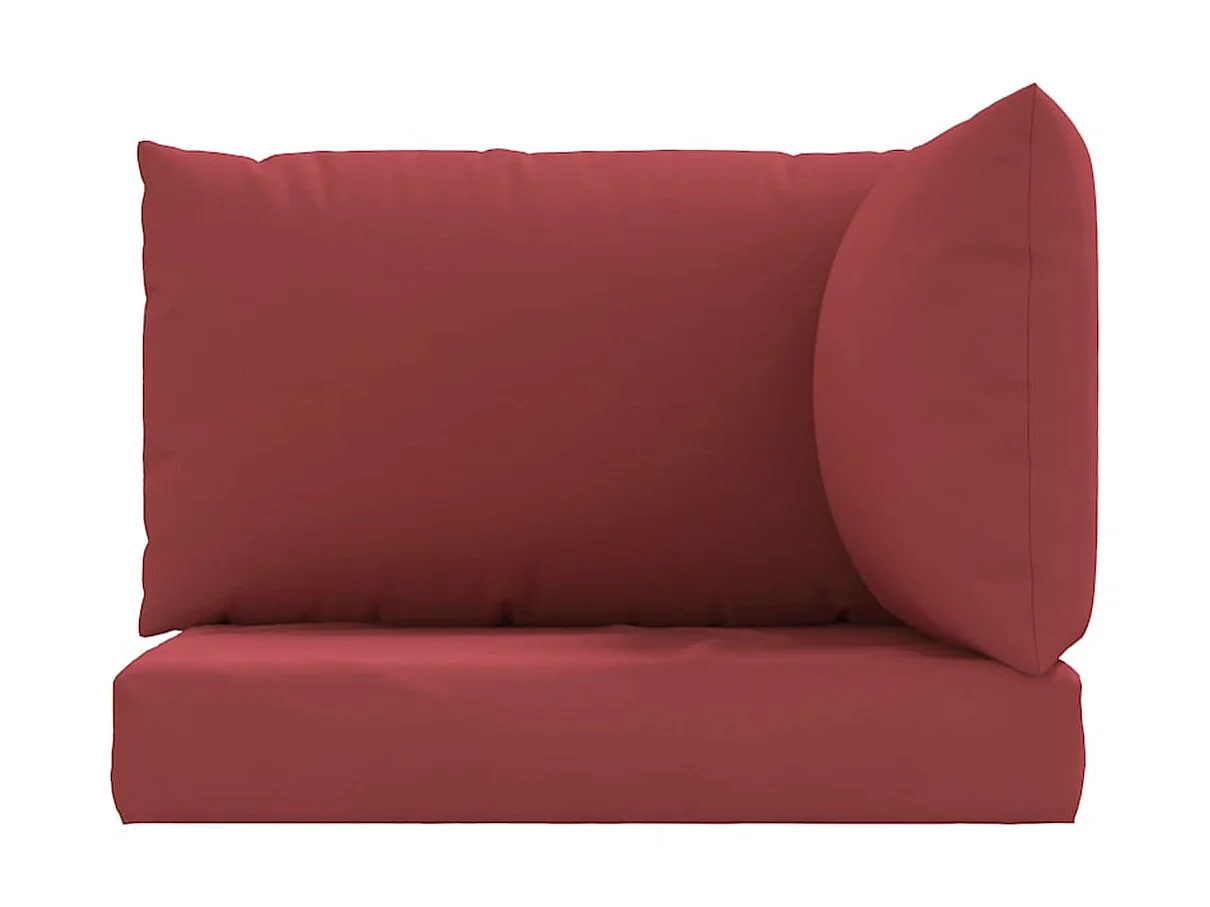 Coussins de palette 3 pcs rouge bordeaux tissu oxford OFR95569