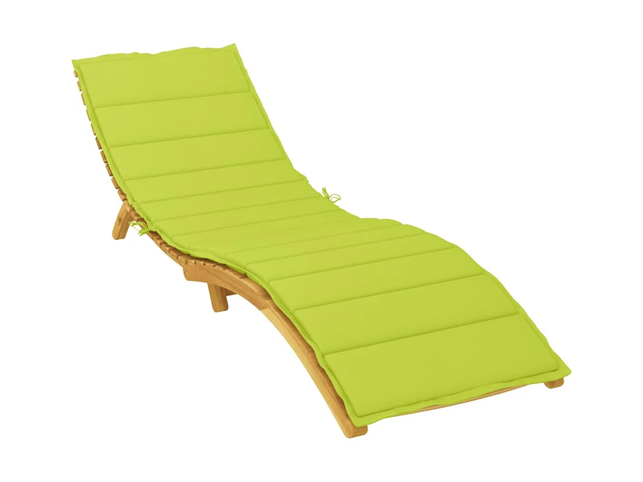 Coussin de chaise longue vert vif 200x70x3 cm tissu oxford OFR72748