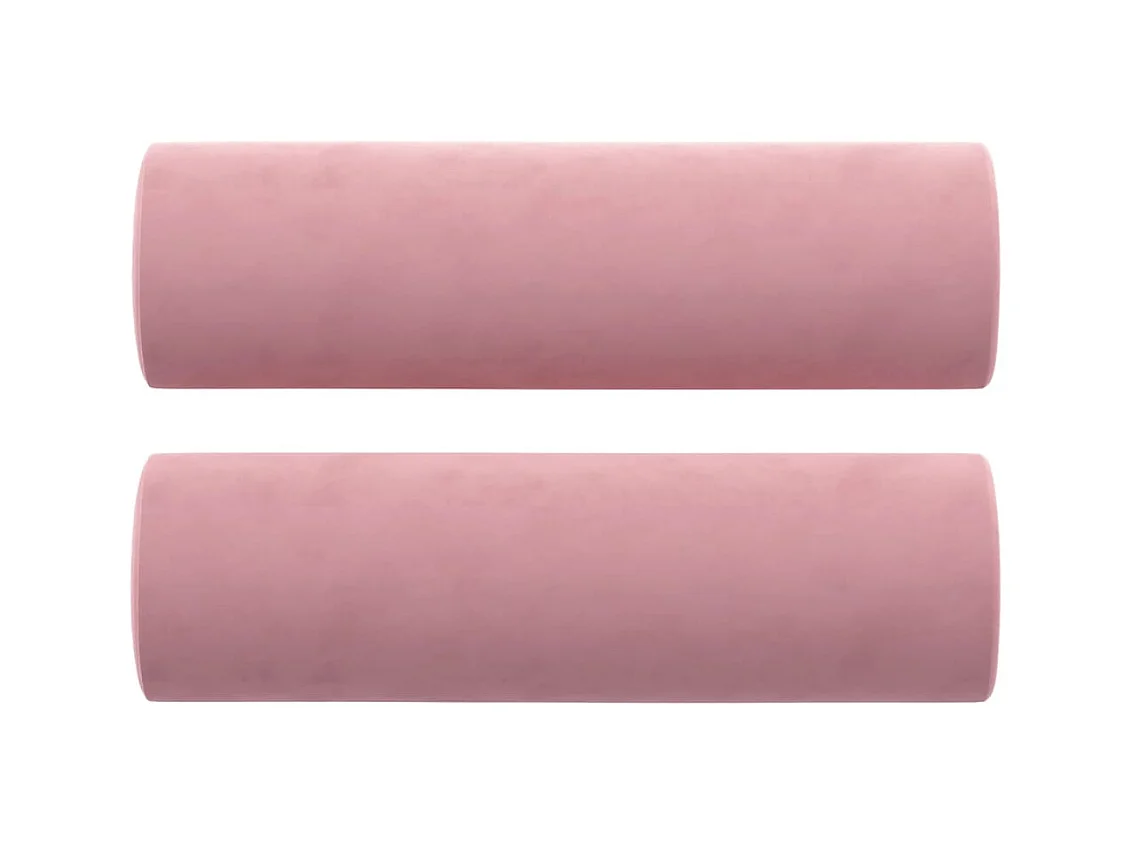 Sierkussens 2 st 15x50 cm fluweel roze NL834637