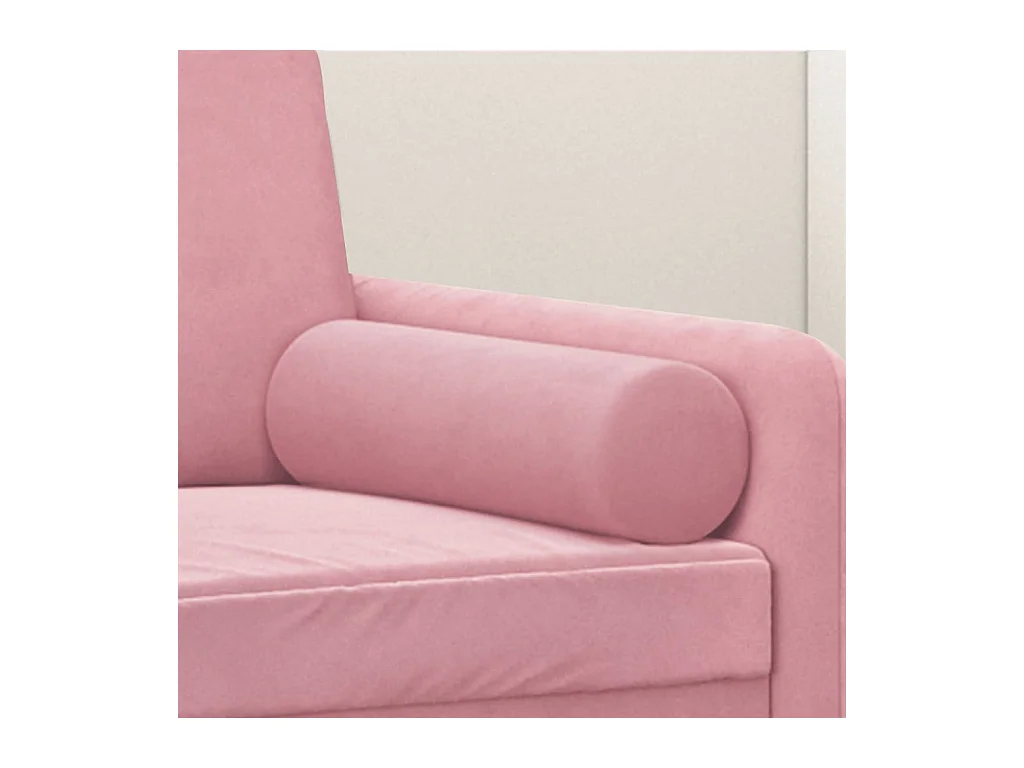 Sierkussens 2 st 15x50 cm fluweel roze NL834637