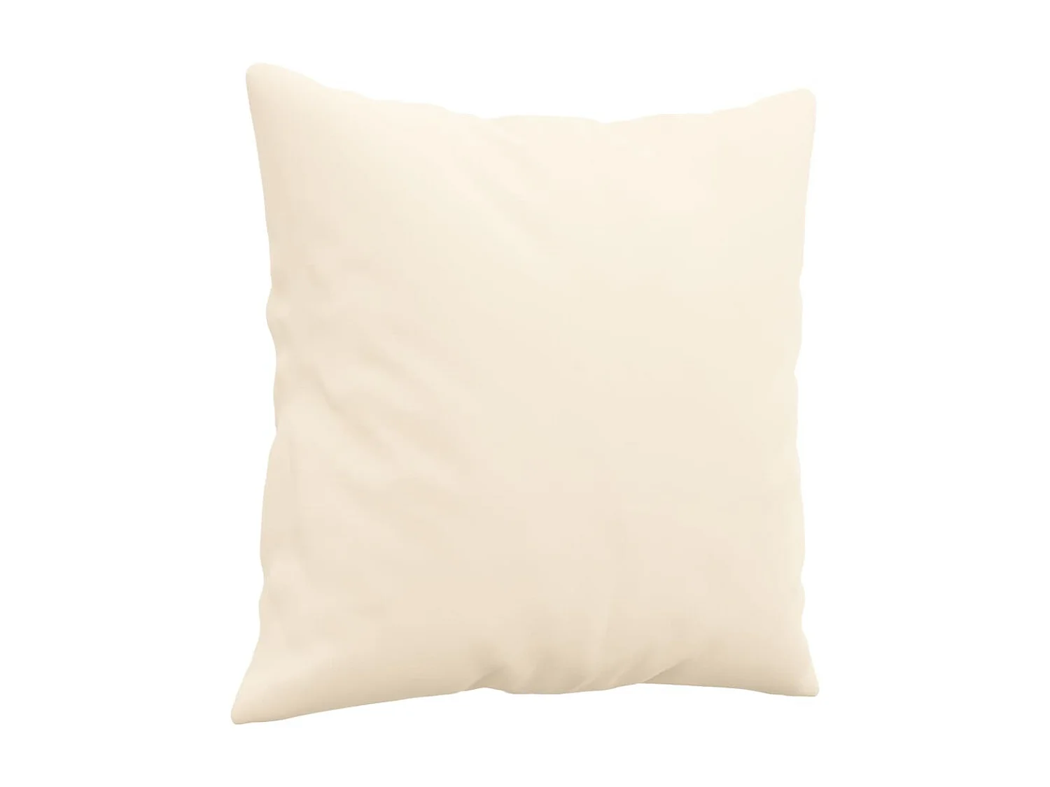 Coussins décoratifs 2 pcs Crème 40x40 cm Velours OFR79434