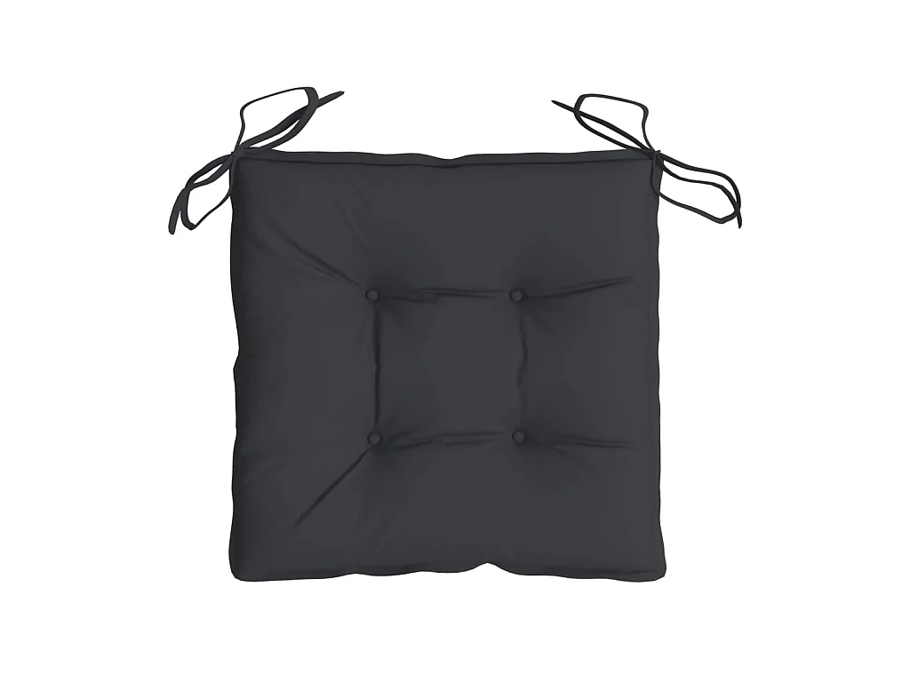 Coussins de chaise 4 pcs noir 50x50x7 cm tissu oxford OFR69508