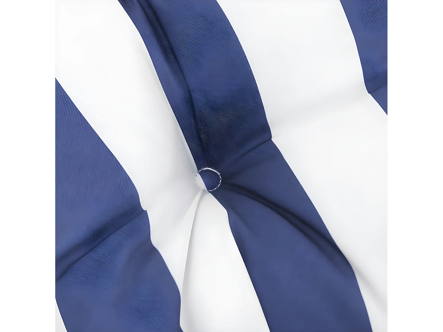 Coussin de banc de jardin rayures bleues et blanches 120x50x7cm OFR28333