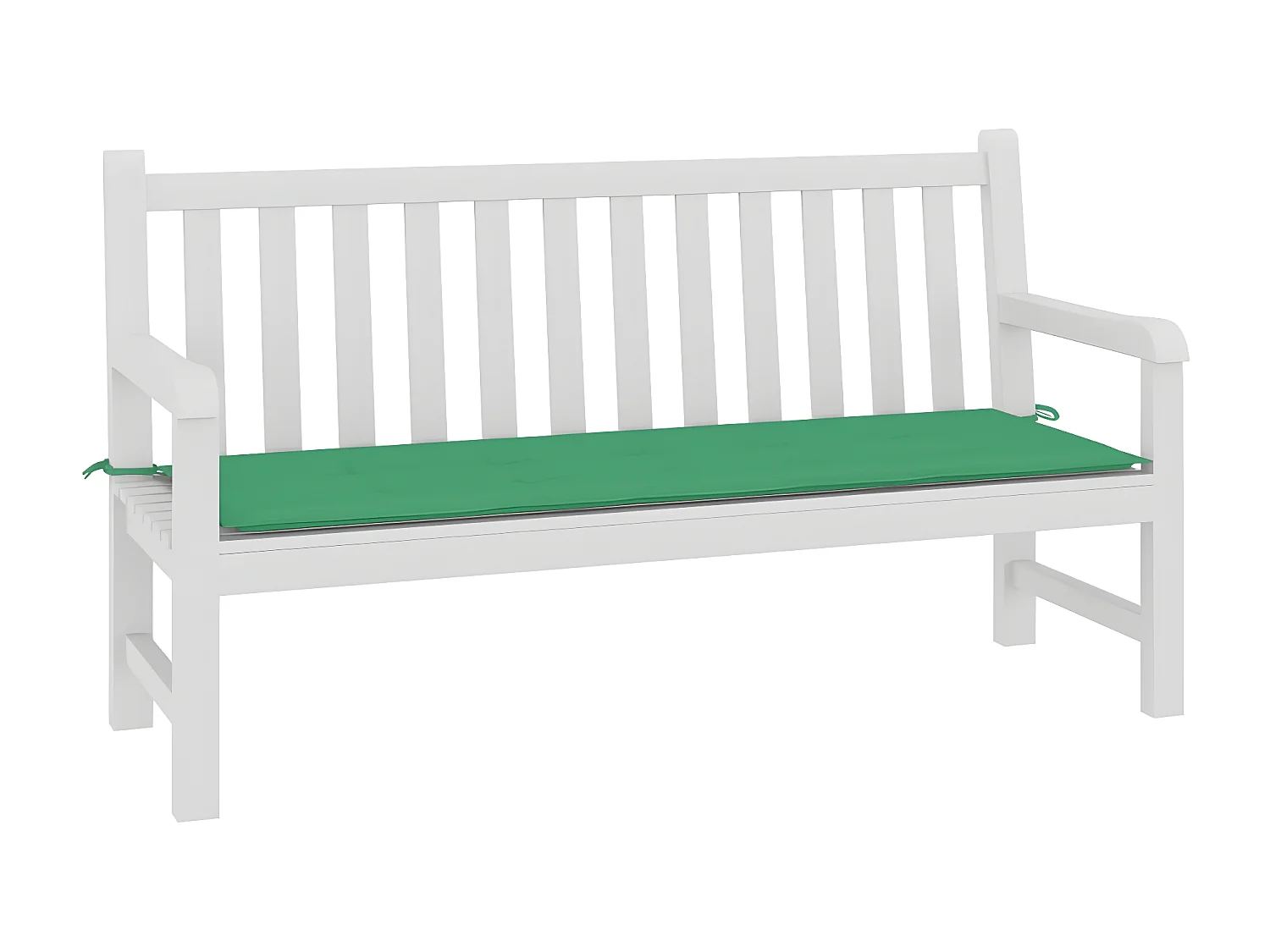 Almofadão p/ banco de jardim 150x50x3 cm tecido oxford verde PT266371