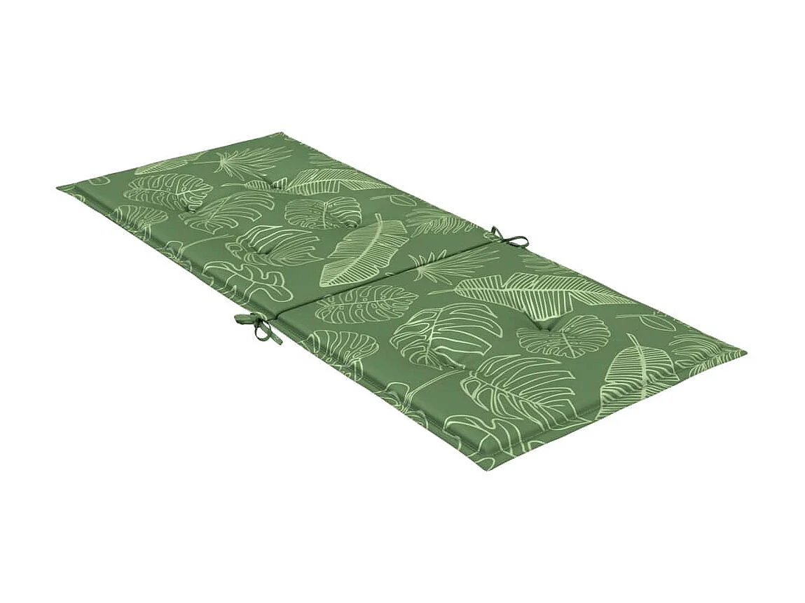 Coussins de chaise à dossier haut 4 pcs modèle de feuille tissu OFR55428