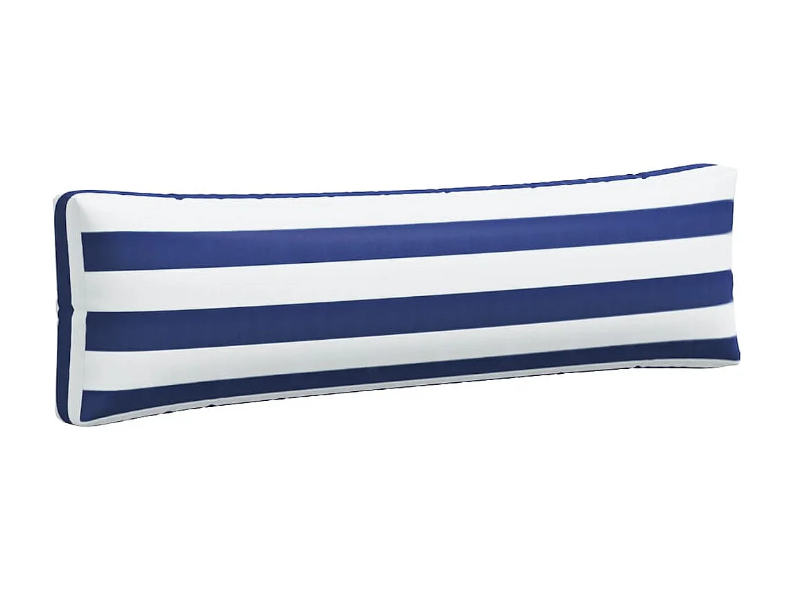 Coussins de palette 2 pcs rayures bleues/blanches tissu oxford OFR83552