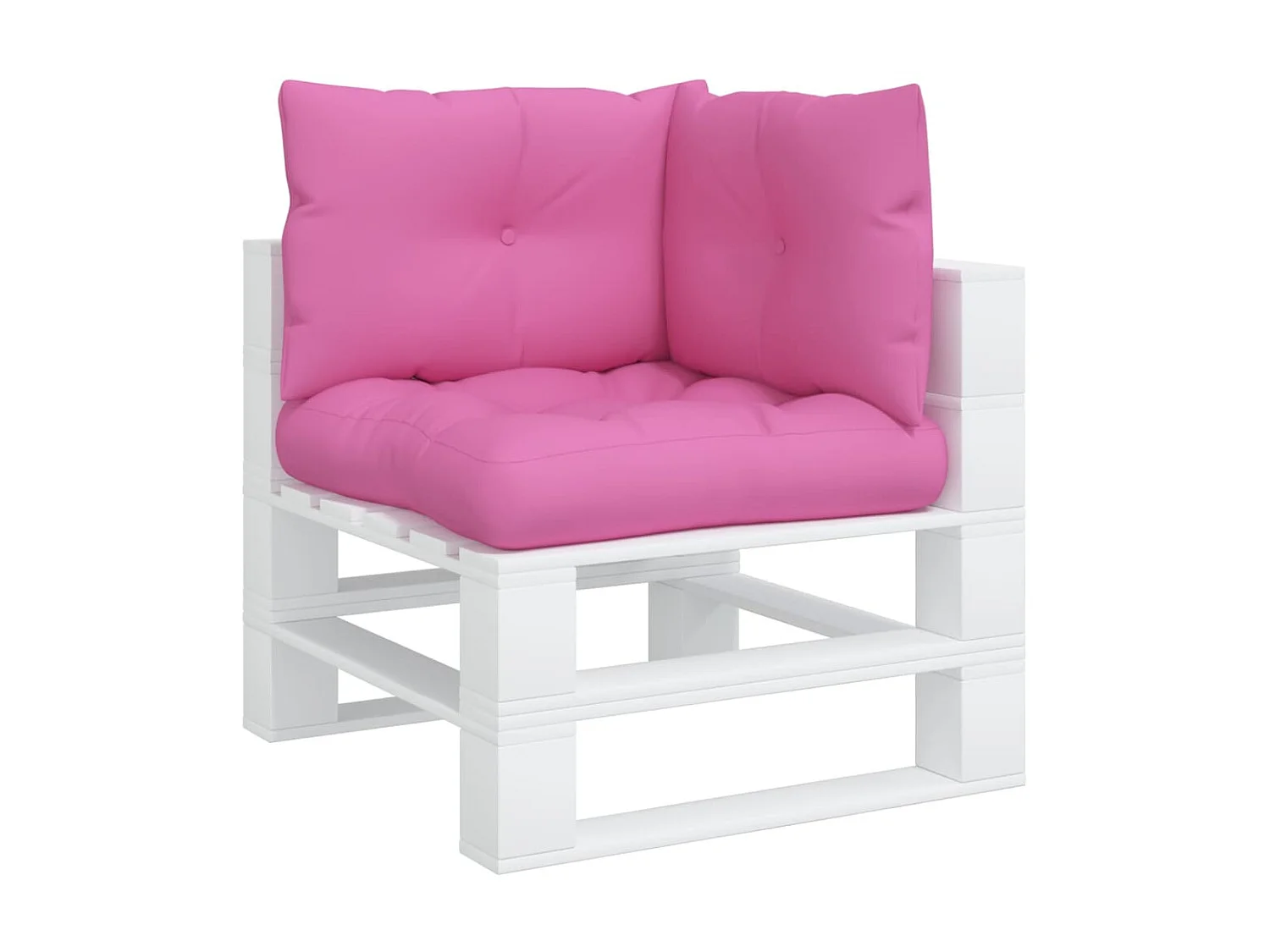 Almofadões p/ móveis de paletes 3 pcs tecido oxford rosa PT957103