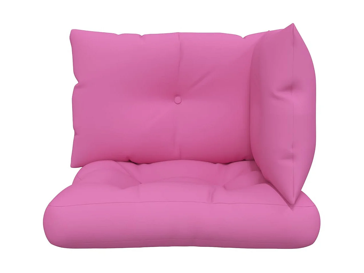 Almofadões p/ móveis de paletes 3 pcs tecido oxford rosa PT957103