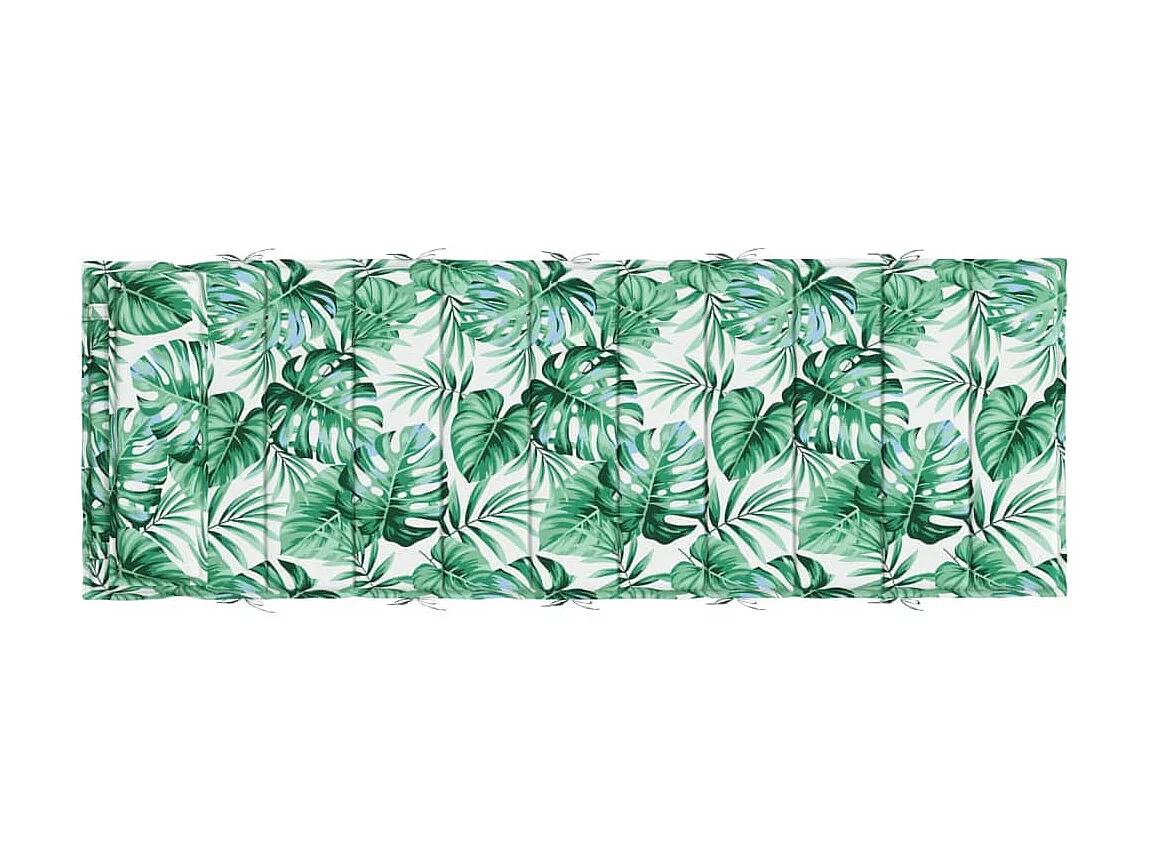 Almofadão p/ espreguiçadeira 180x60x3 cm tecido oxford folhas PT464403