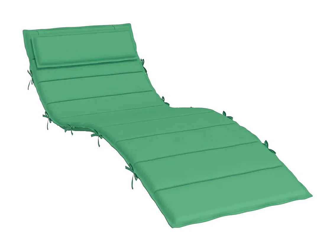 Coussin de chaise longue vert 180x60x3 cm tissu oxford OFR14669