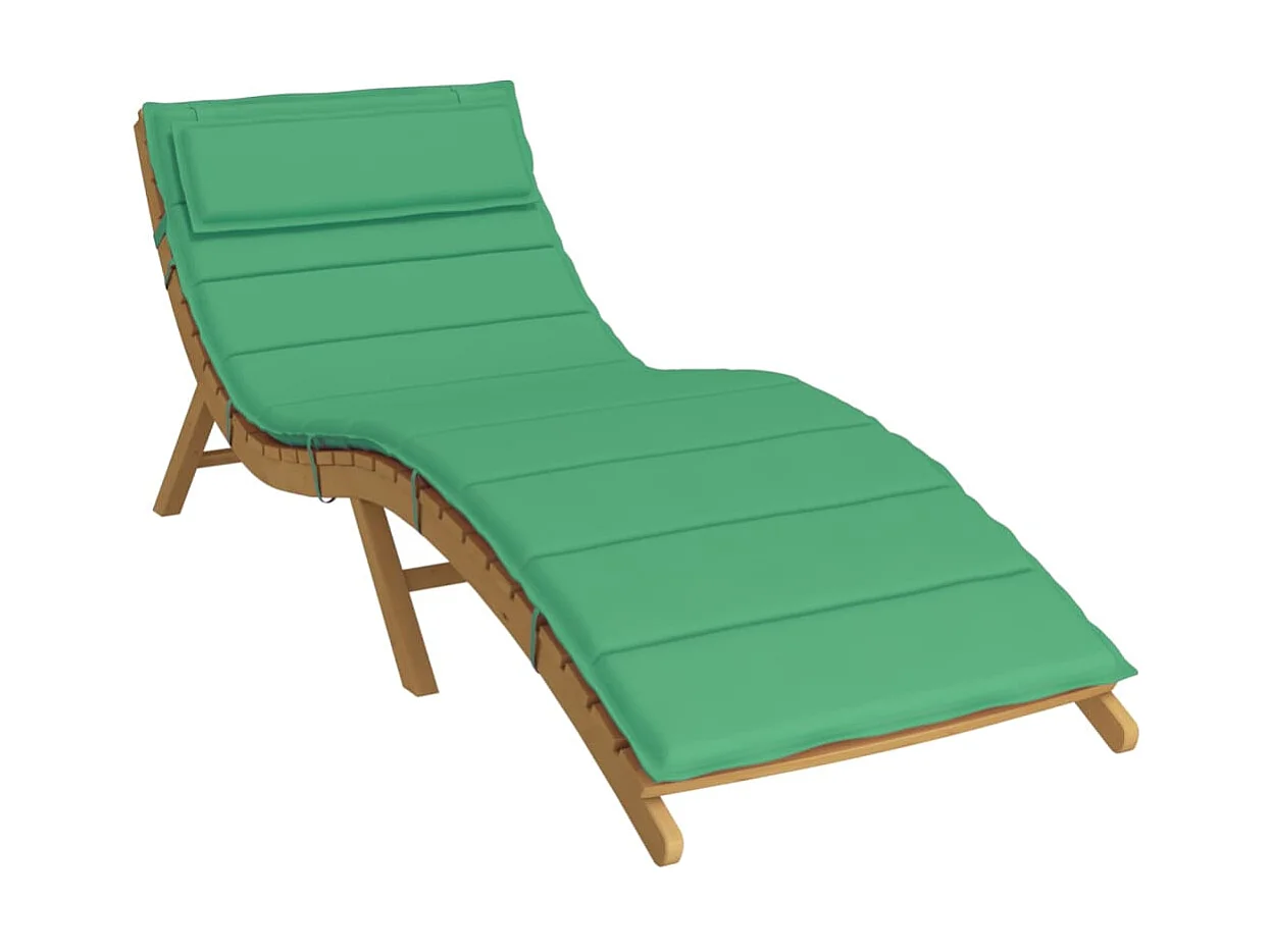 Coussin de chaise longue vert 180x60x3 cm tissu oxford OFR14669