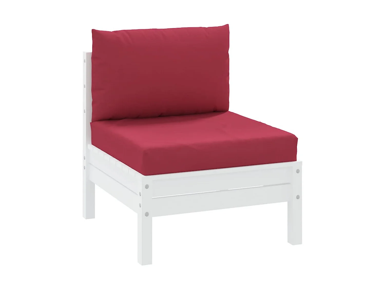 Palletkussens 2 st oxford stof wijnrood NL644669