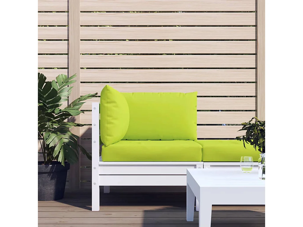 Almofadões p/ móveis paletes 3pcs tecido oxford verde brilhante PT372933