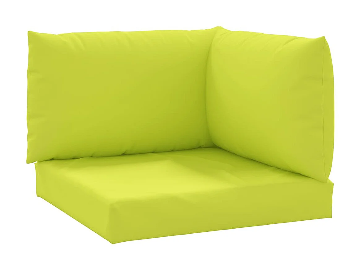 Almofadões p/ móveis paletes 3pcs tecido oxford verde brilhante PT372933