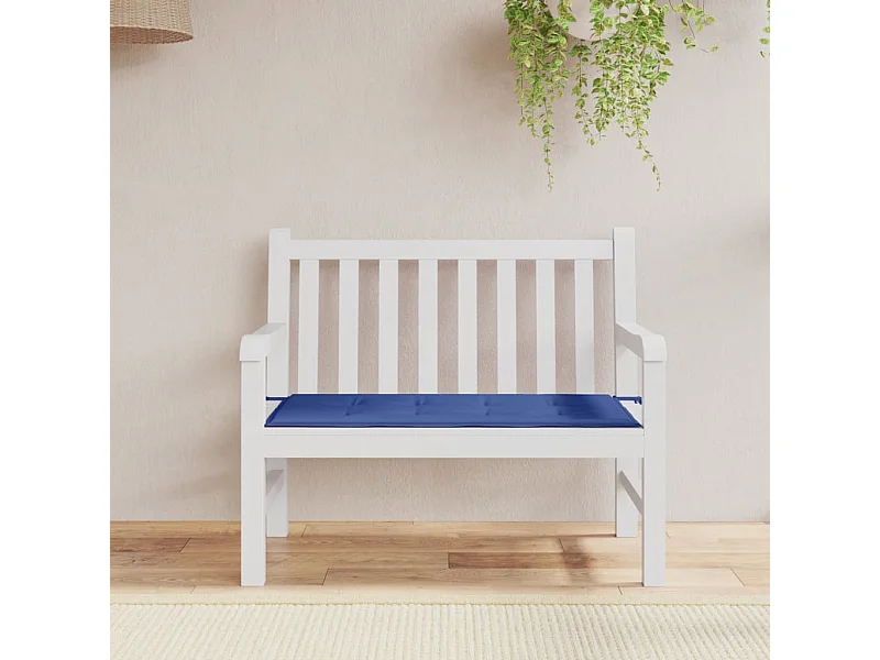 Cojín de banco de jardín tela Oxford azul 100x50x3 cm ES897141