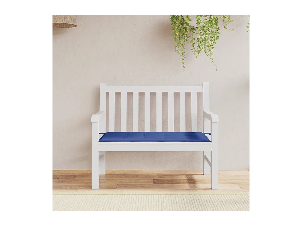 Coussin de banc de jardin bleu royal 100x50x3 cm tissu oxford OFR46770