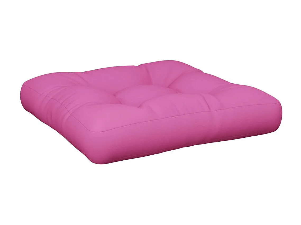 Almofadão p/ sofá paletes 60x60x12 cm tecido rosa PT382259