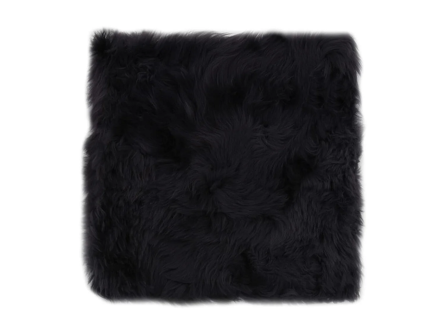 Coussins de chaise 2 pcs Gris foncé 40x40 cm Mouton véritable OFR75002