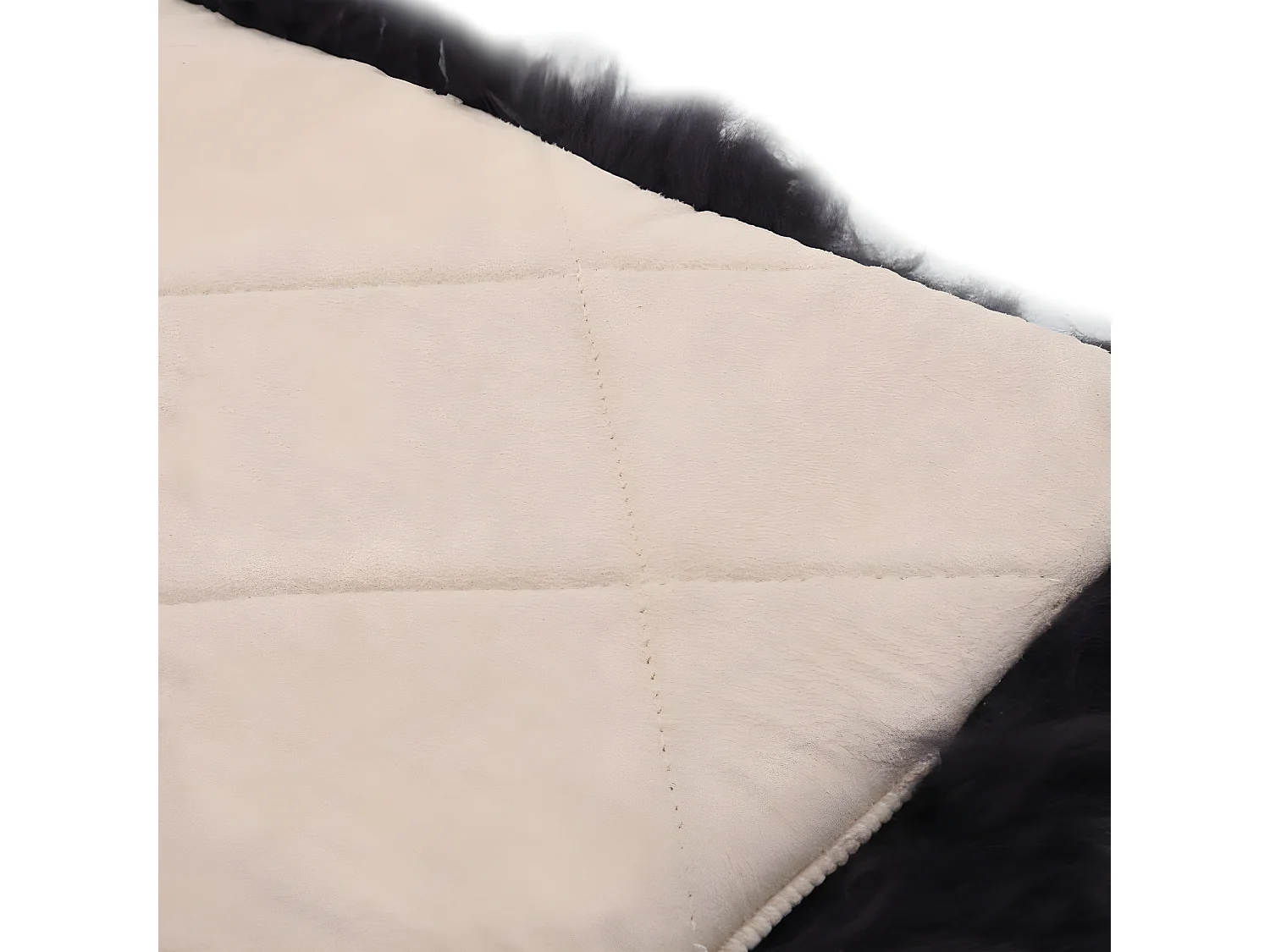 Coussins de chaise 2 pcs Gris foncé 40x40 cm Mouton véritable OFR75002