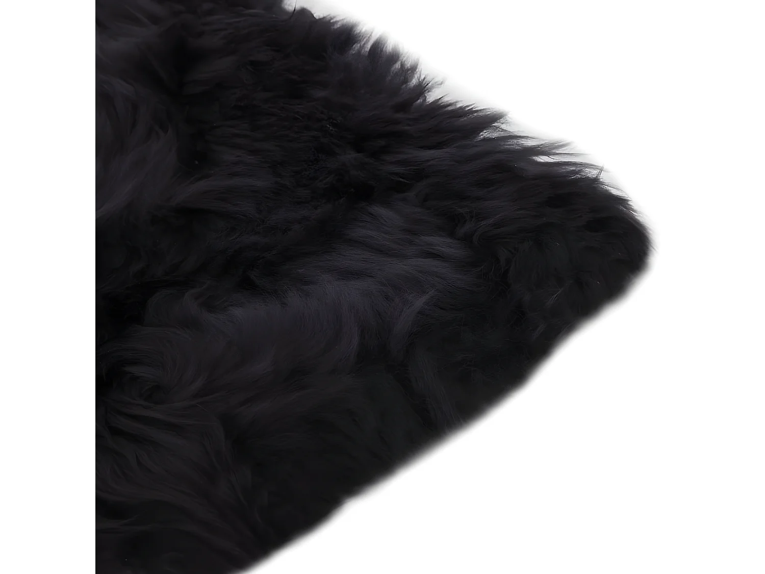 Stoelkussens 2 st 40x40 cm echt schapenvacht donkergrijs NL250886