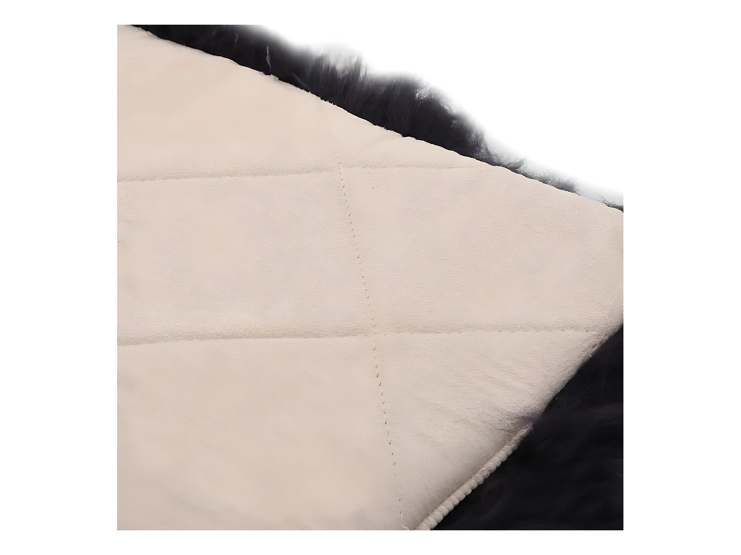 Stoelkussens 2 st 40x40 cm echt schapenvacht donkergrijs NL250886