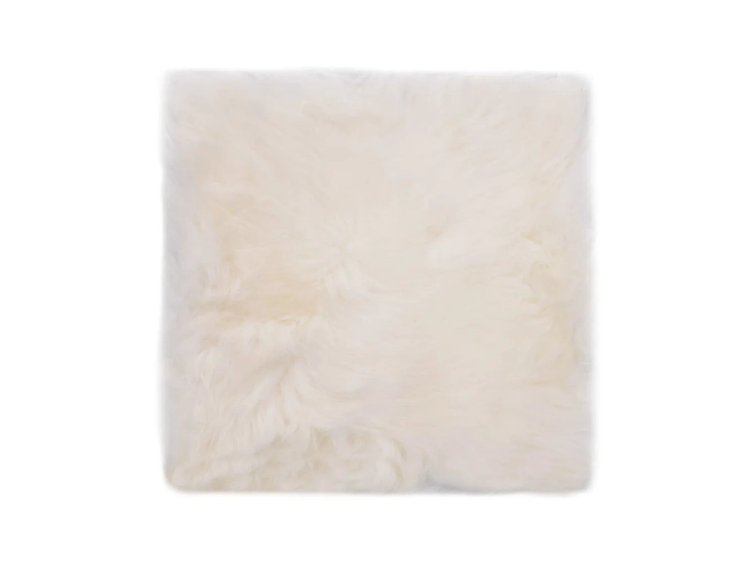 Cojines de sillas 2 uds piel de oveja auténtica blanco 40x40 cm ES604460