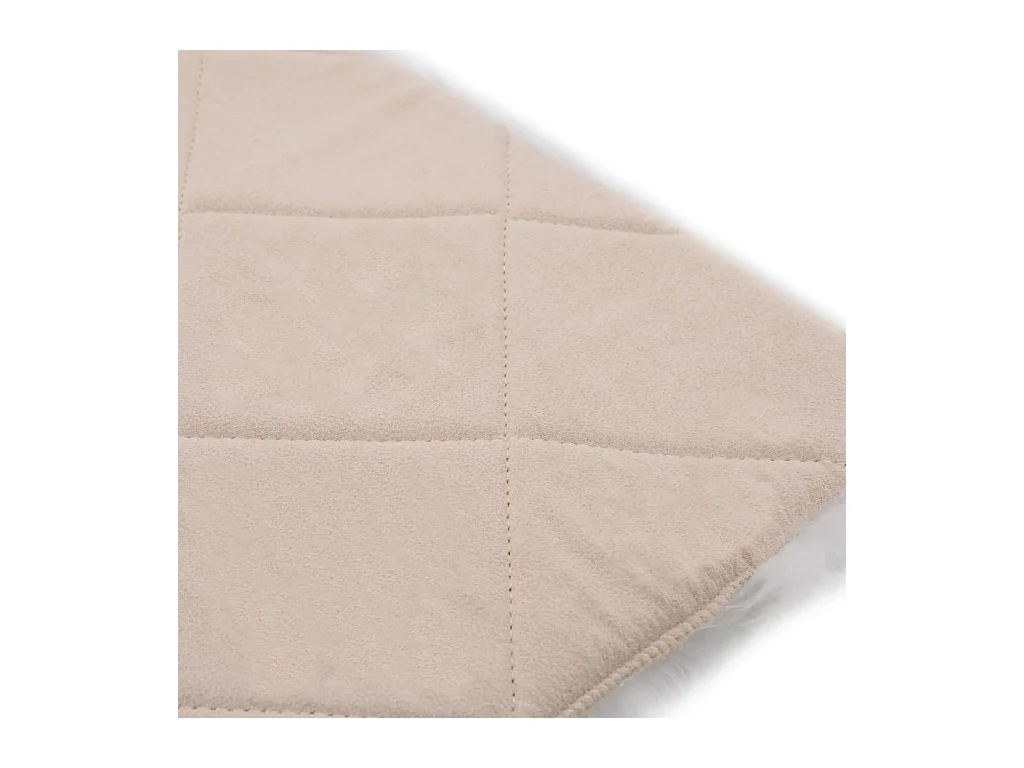 Cojines de sillas 2 uds piel de oveja auténtica blanco 40x40 cm ES604460