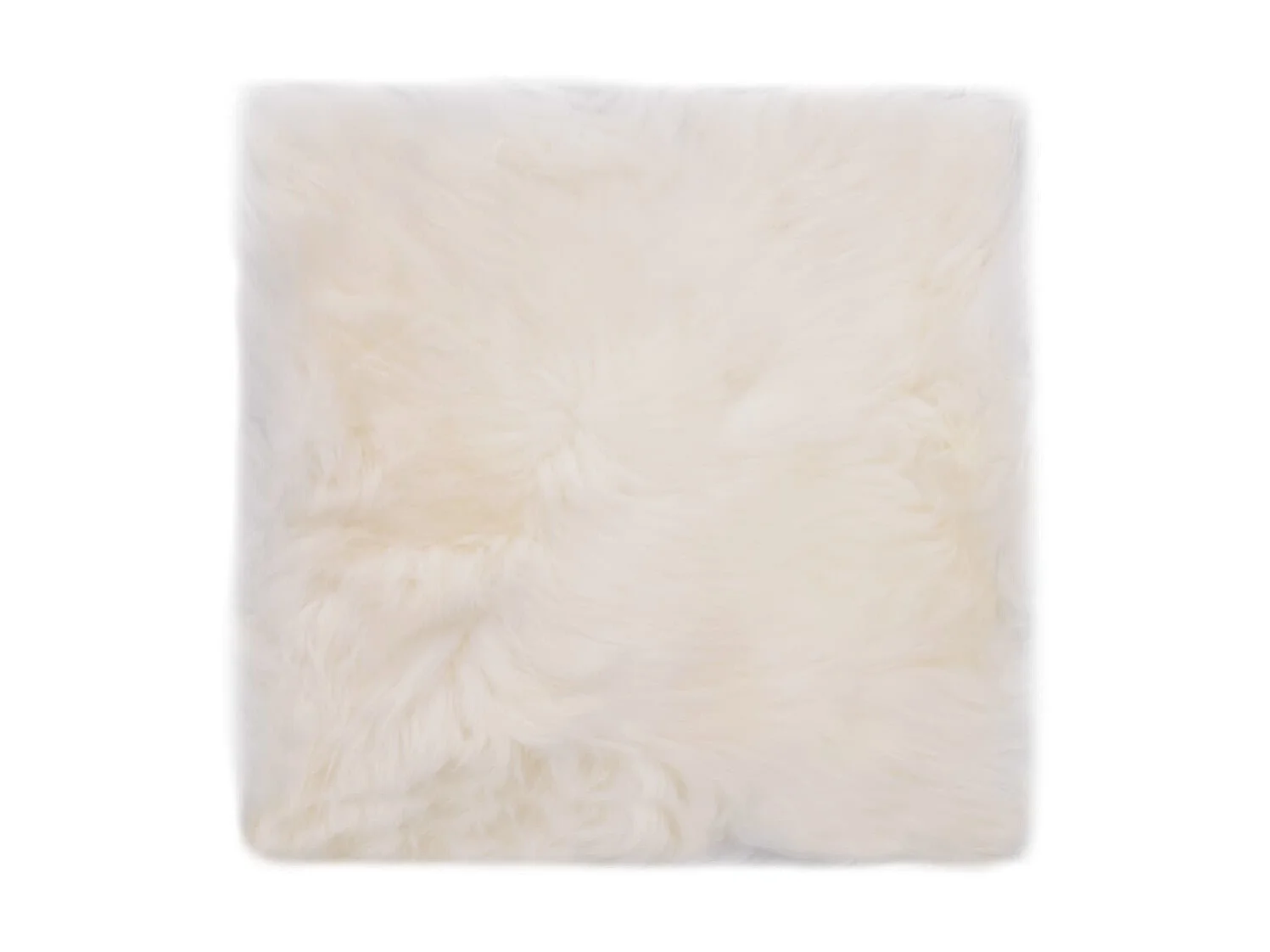 Coussins de chaise 2 pcs Blanc 40x40cm Peau de mouton véritable OFR40509