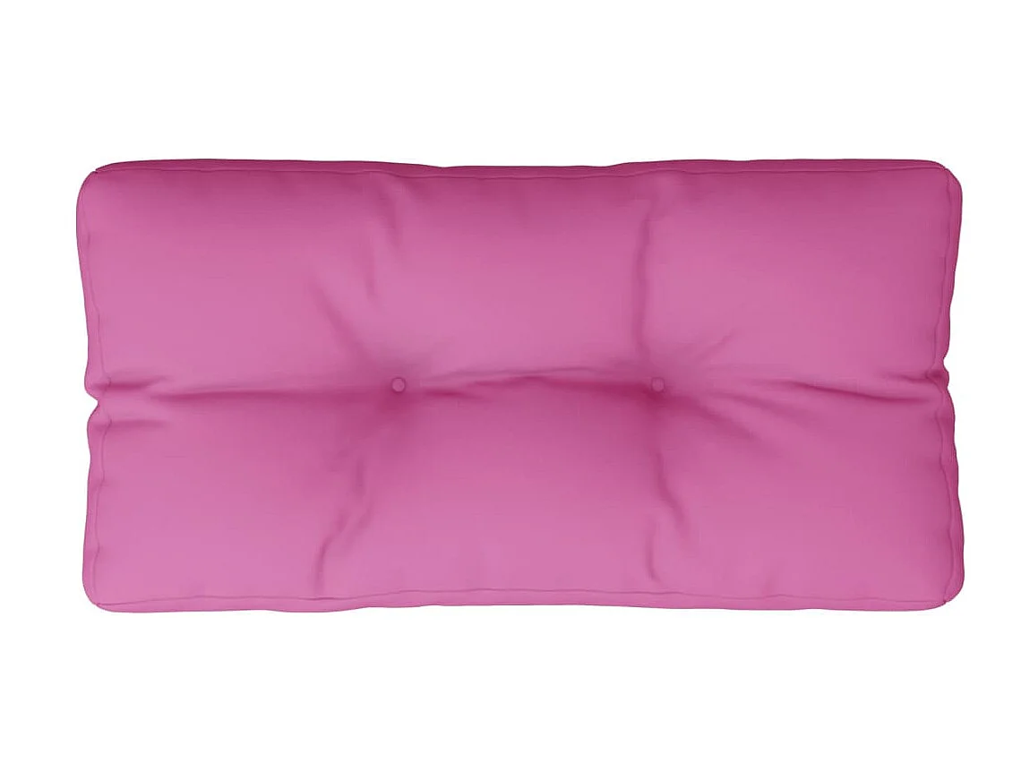 Coussin de palette rose 80x40x12 cm tissu OFR37034